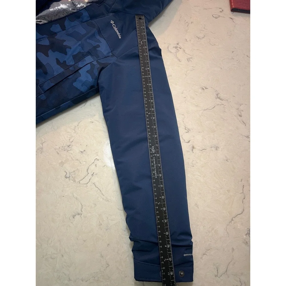 Columbia Kids Nordic Strider Navy Camo Omni-Heat Winter‎ Jacket XL 18/20 SB0106